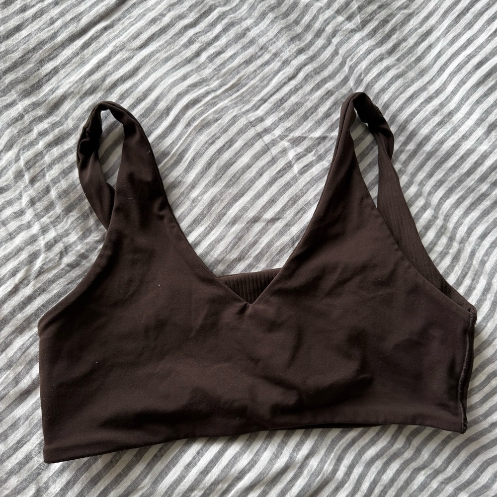 Aerie Reversible Ribbed Seamless V-Neck Bralette